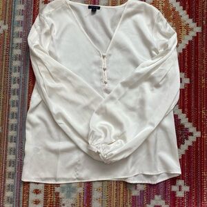 Ann Taylor Ivory Silky Women's Top